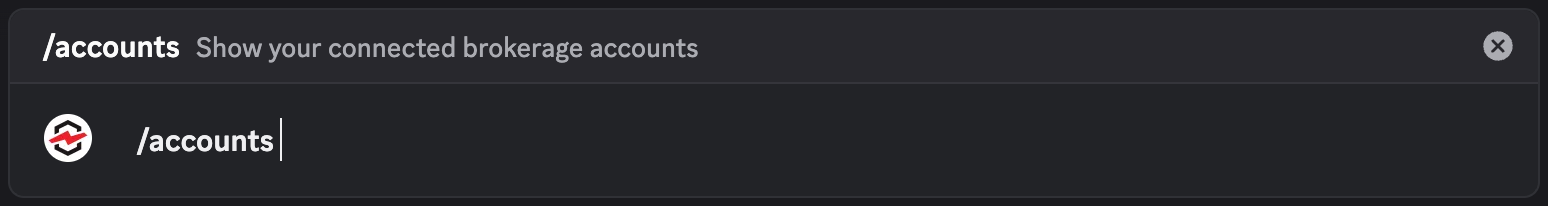 /accounts command