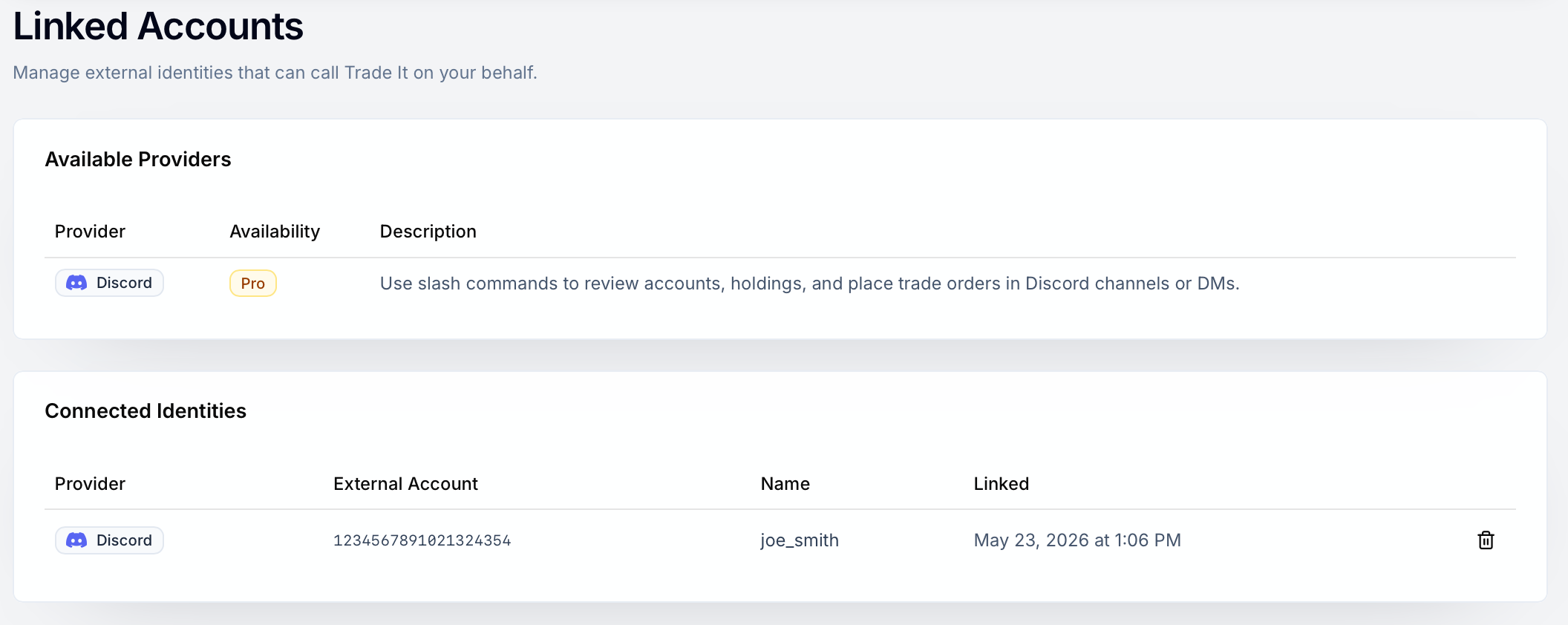 /login response